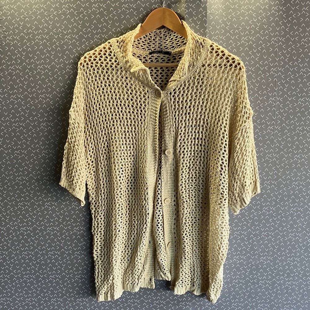 Women’s Cream Knit Sweater and Pants Pajama Set